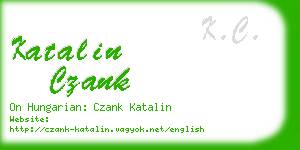 katalin czank business card